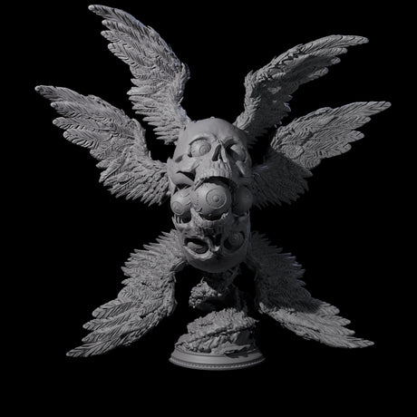 Fallen Death Angel Miniature for Dungeons and Dragons, Pathfinder or other TTRPGs
