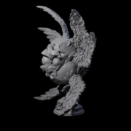 Fallen Death Angel Miniature for Dungeons and Dragons, Pathfinder or other TTRPGs