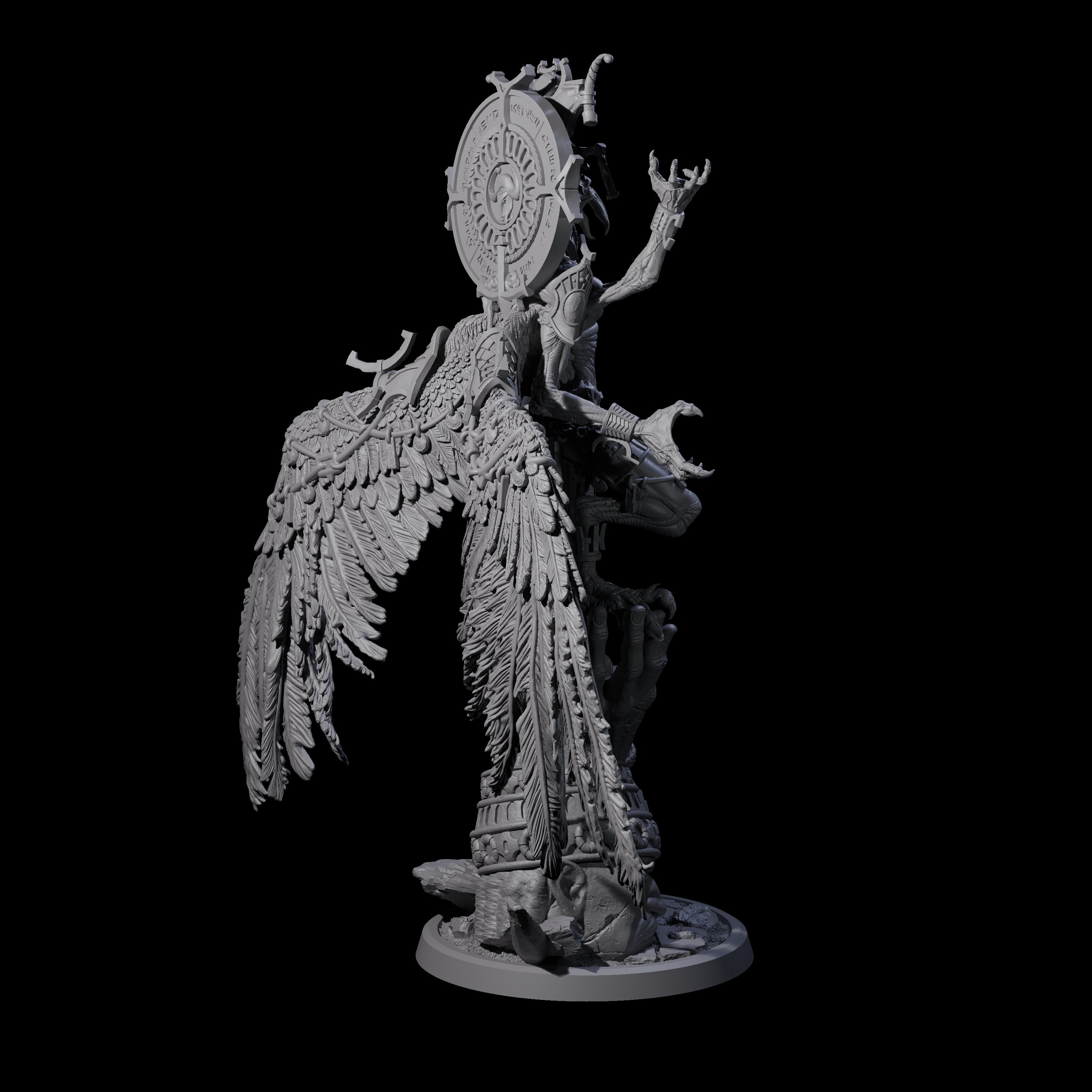 Fallen Empyrean Celestial Miniature for Dungeons and Dragons, Pathfinder or other TTRPGs