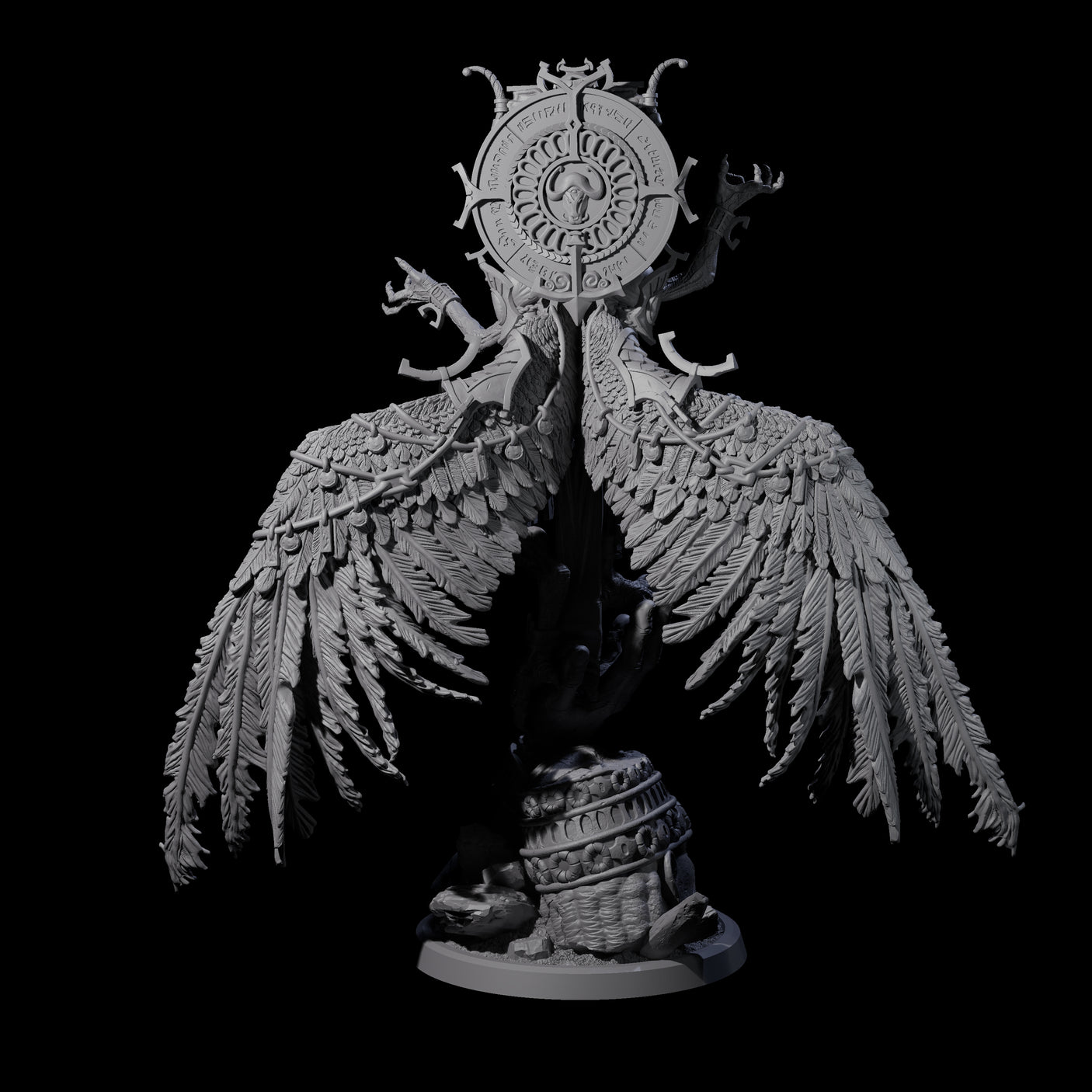 Fallen Empyrean Celestial Miniature for Dungeons and Dragons, Pathfinder or other TTRPGs