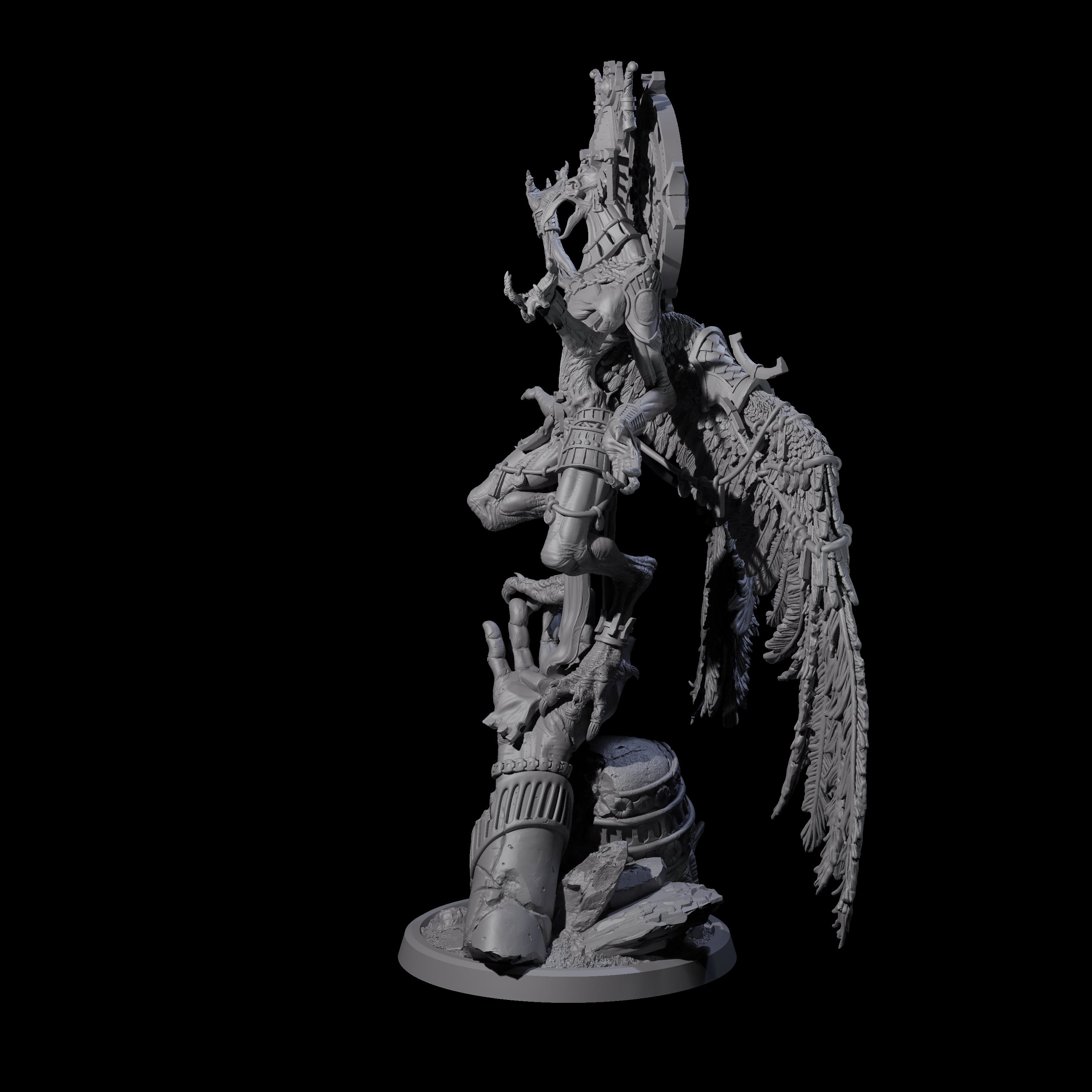 Fallen Empyrean Celestial Miniature for Dungeons and Dragons, Pathfinder or other TTRPGs
