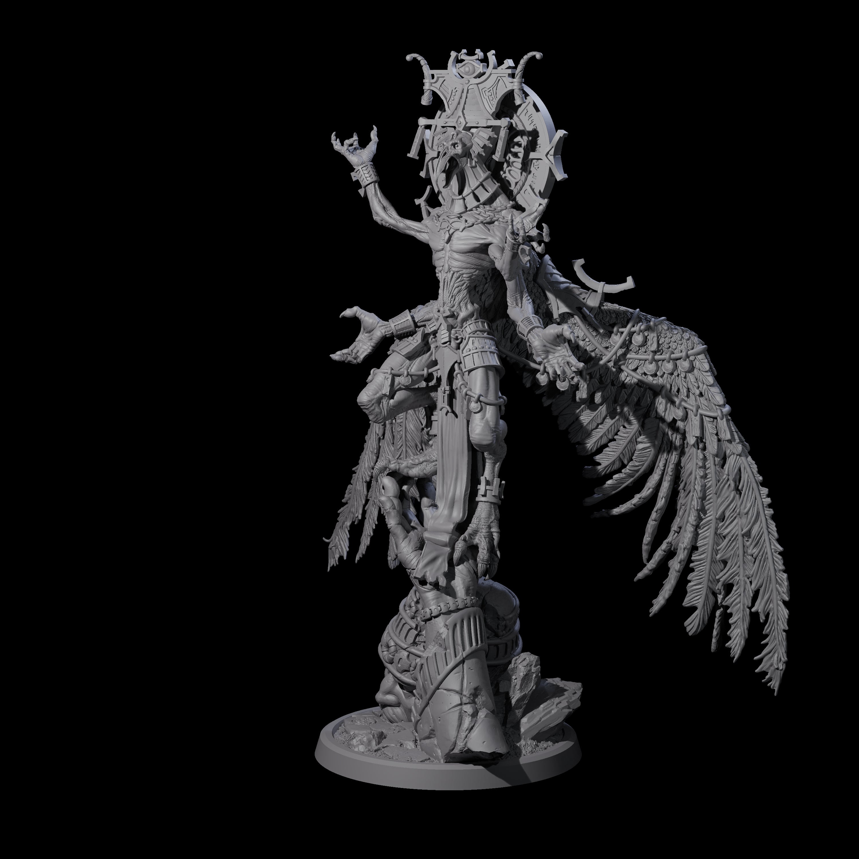Fallen Empyrean Celestial Miniature for Dungeons and Dragons, Pathfinder or other TTRPGs