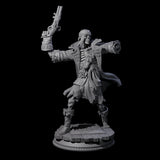 Falling Apart Pirate Skeleton Scallywag B Miniature for Dungeons and Dragons, Pathfinder or other TTRPGs