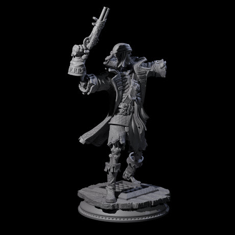 Falling Apart Pirate Skeleton Scallywag B Miniature for Dungeons and Dragons, Pathfinder or other TTRPGs