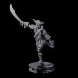 Falling Apart Pirate Skeleton Scallywag C Miniature for Dungeons and Dragons, Pathfinder or other TTRPGs