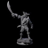 Falling Apart Pirate Skeleton Scallywag C Miniature for Dungeons and Dragons, Pathfinder or other TTRPGs