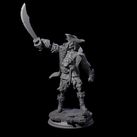 Falling Apart Pirate Skeleton Scallywag C Miniature for Dungeons and Dragons, Pathfinder or other TTRPGs