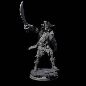 Falling Apart Pirate Skeleton Scallywag C Miniature for Dungeons and Dragons, Pathfinder or other TTRPGs