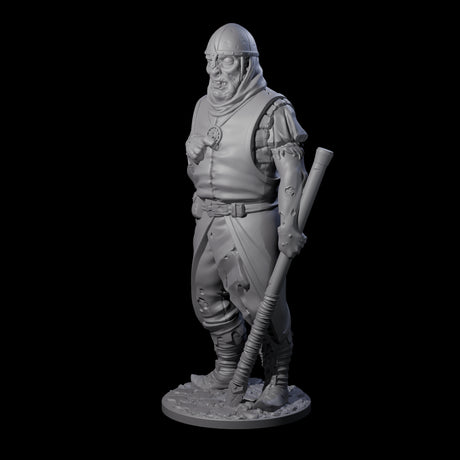 Falling Apart Zombie Soldier A Miniature for Dungeons and Dragons, Pathfinder or other TTRPGs
