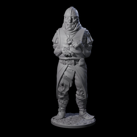 Falling Apart Zombie Soldier B Miniature for Dungeons and Dragons, Pathfinder or other TTRPGs