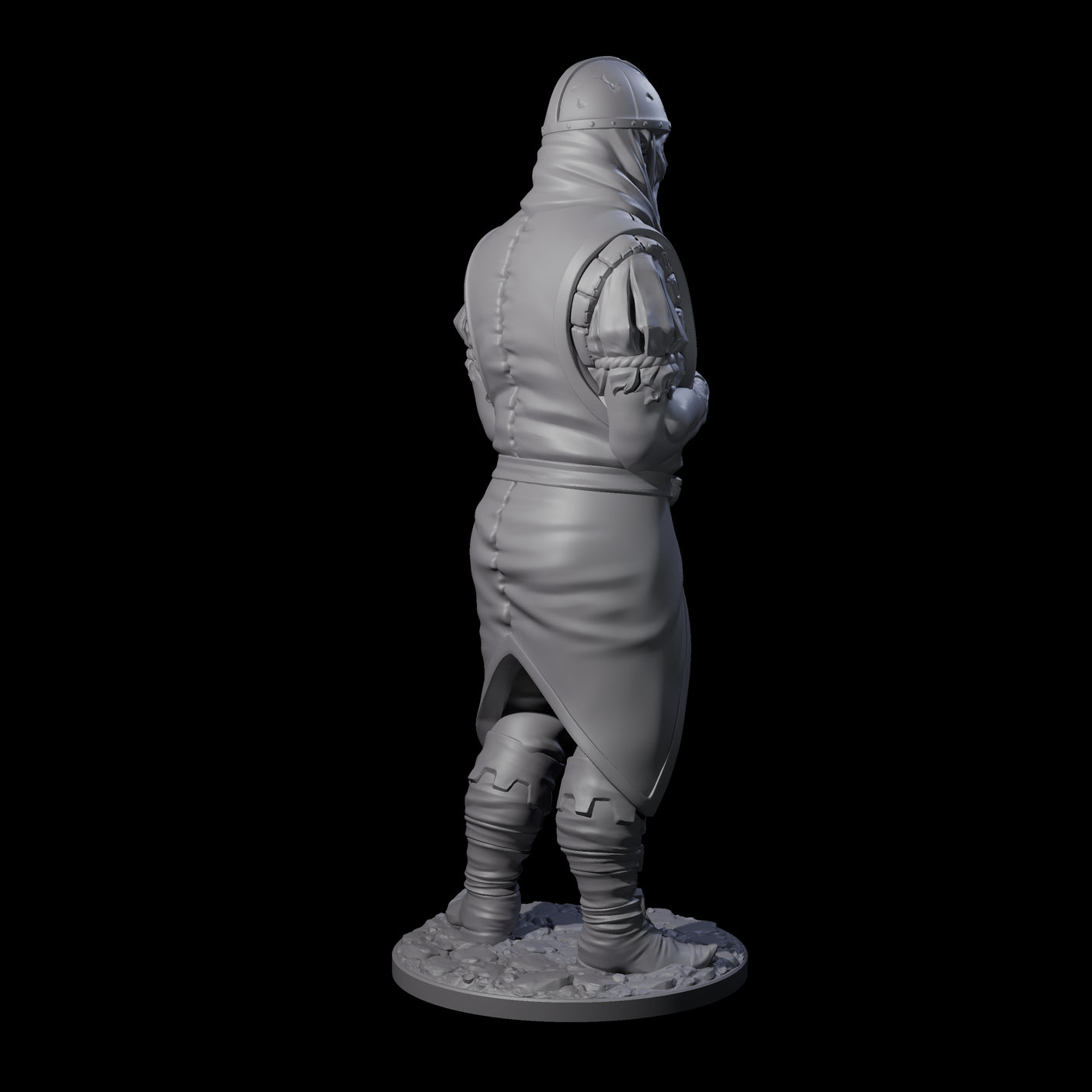 Falling Apart Zombie Soldier B Miniature for Dungeons and Dragons, Pathfinder or other TTRPGs