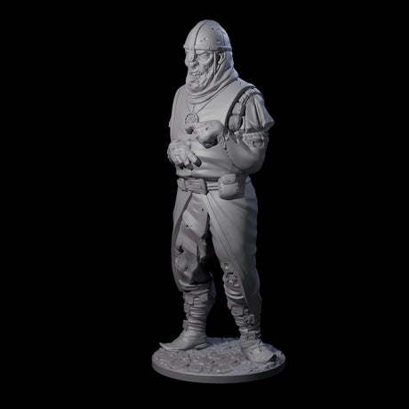 Falling Apart Zombie Soldier B Miniature for Dungeons and Dragons, Pathfinder or other TTRPGs