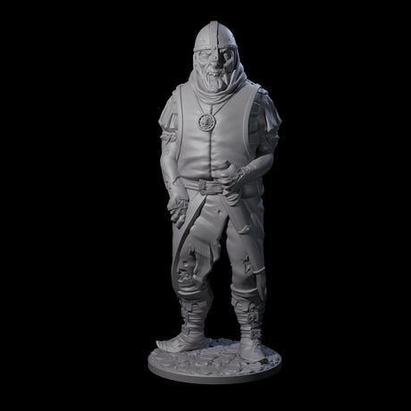 Falling Apart Zombie Soldier C Miniature for Dungeons and Dragons, Pathfinder or other TTRPGs