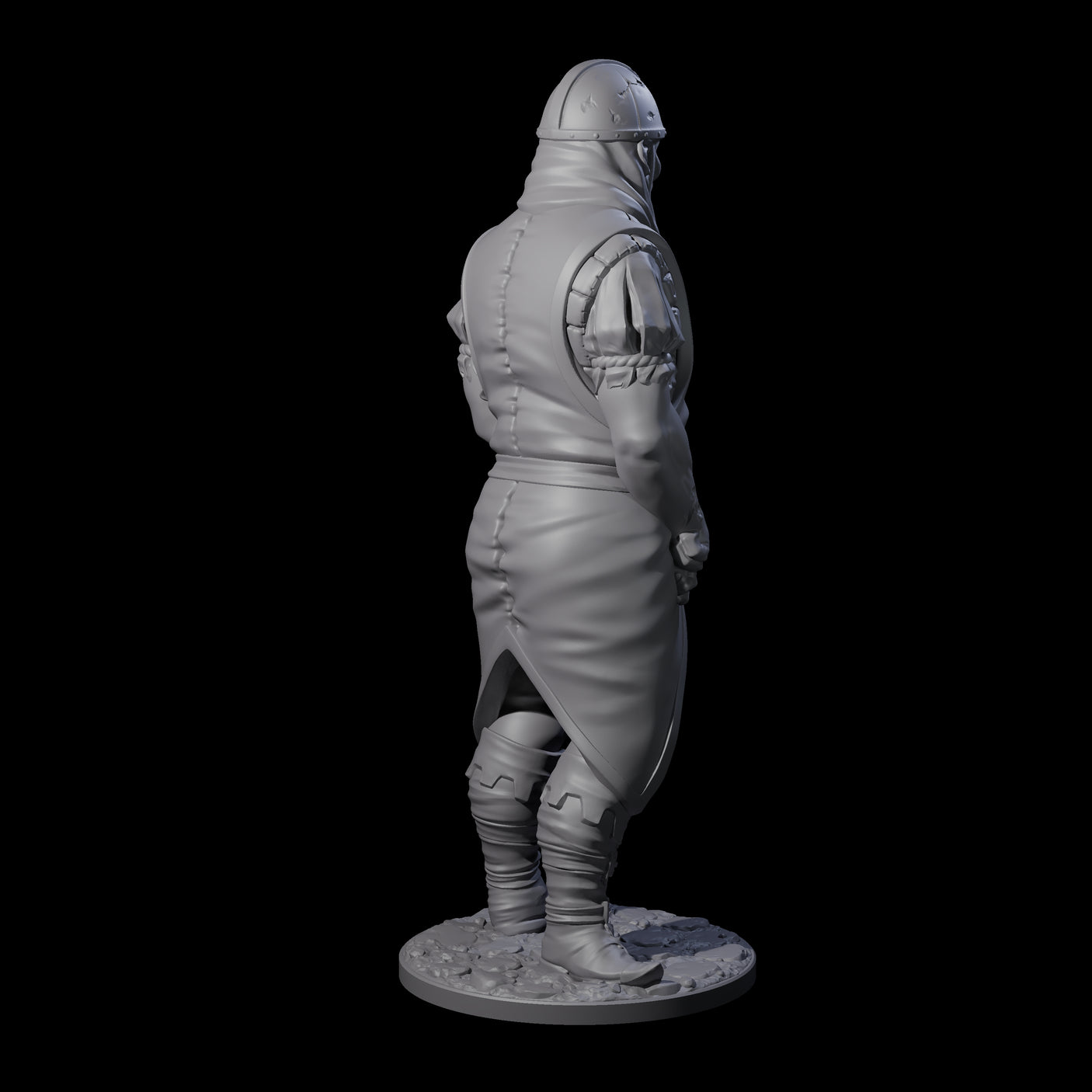 Falling Apart Zombie Soldier C Miniature for Dungeons and Dragons, Pathfinder or other TTRPGs