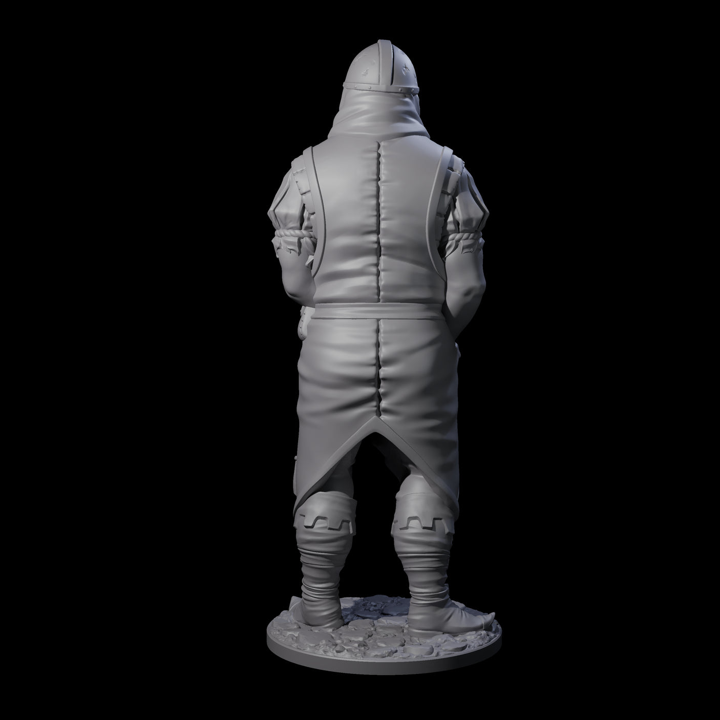 Falling Apart Zombie Soldier C Miniature for Dungeons and Dragons, Pathfinder or other TTRPGs