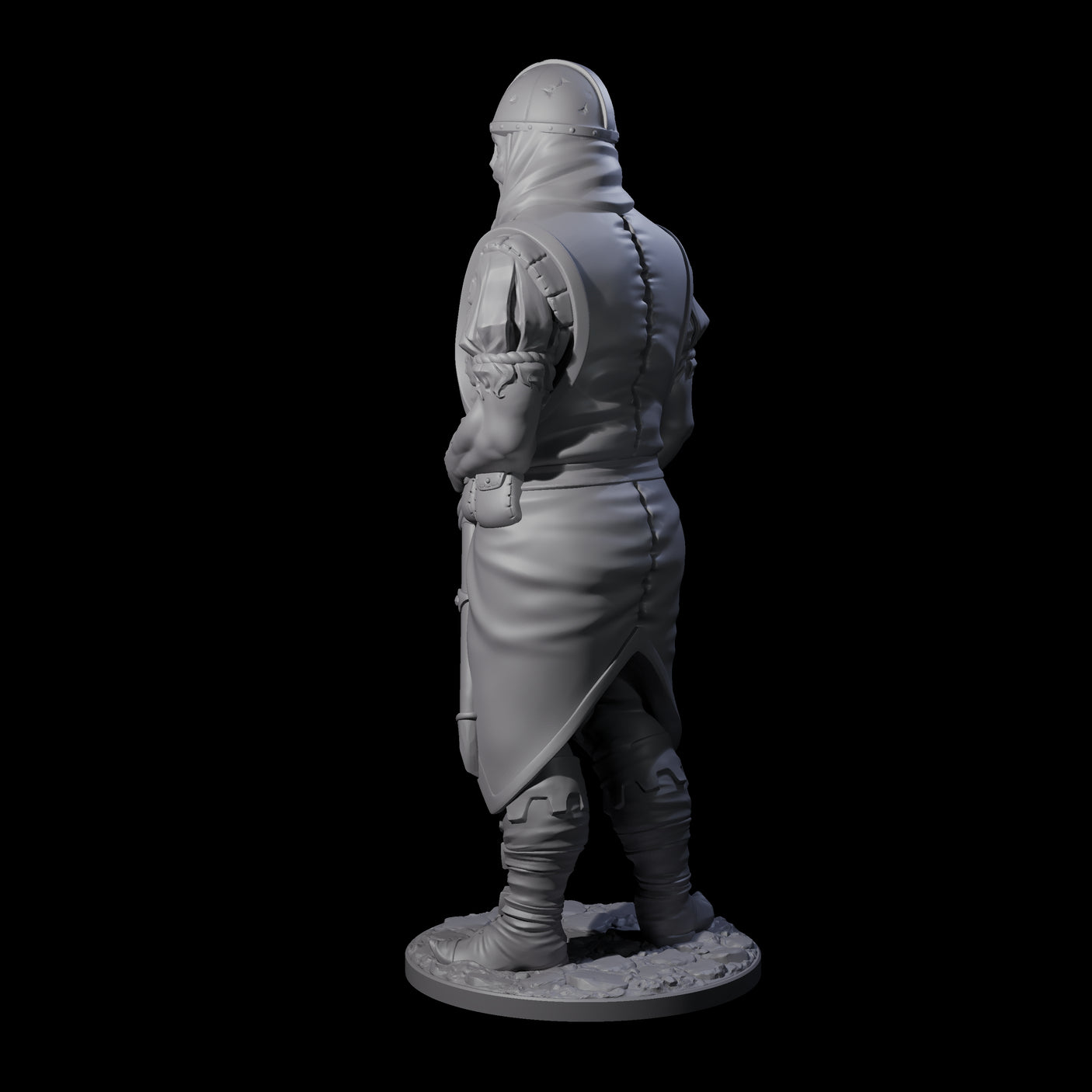 Falling Apart Zombie Soldier C Miniature for Dungeons and Dragons, Pathfinder or other TTRPGs