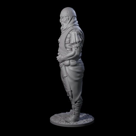 Falling Apart Zombie Soldier C Miniature for Dungeons and Dragons, Pathfinder or other TTRPGs