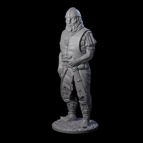 Falling Apart Zombie Soldier C Miniature for Dungeons and Dragons, Pathfinder or other TTRPGs