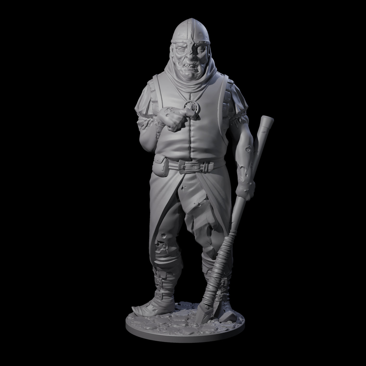 Falling Apart Zombie Soldiers Miniature for Dungeons and Dragons, Pathfinder or other TTRPGs