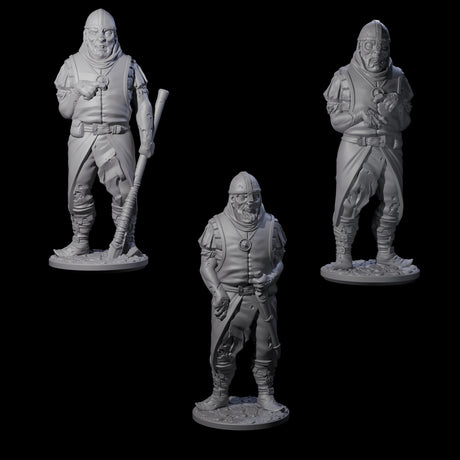Falling Apart Zombie Soldiers Miniature for Dungeons and Dragons, Pathfinder or other TTRPGs