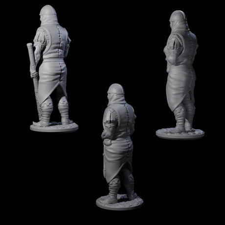 Falling Apart Zombie Soldiers Miniature for Dungeons and Dragons, Pathfinder or other TTRPGs