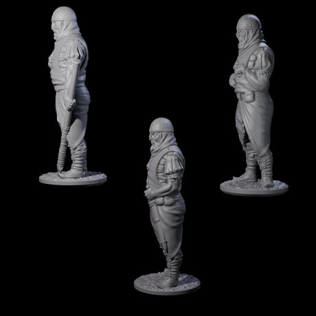 Falling Apart Zombie Soldiers Miniature for Dungeons and Dragons, Pathfinder or other TTRPGs