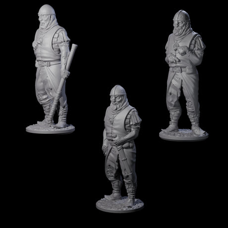 Falling Apart Zombie Soldiers Miniature for Dungeons and Dragons, Pathfinder or other TTRPGs