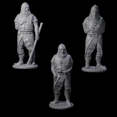 Falling Apart Zombie Soldiers Miniature for Dungeons and Dragons, Pathfinder or other TTRPGs