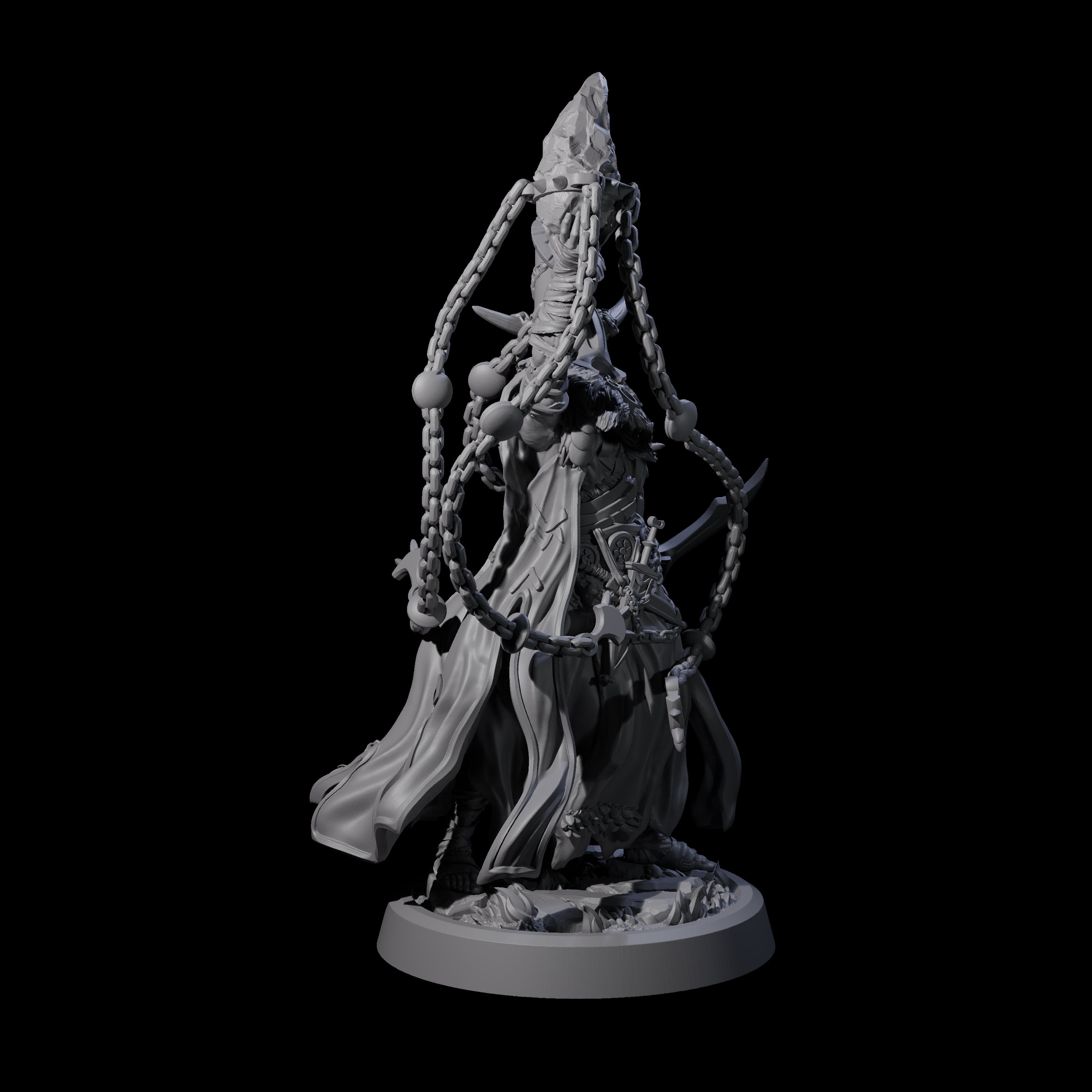 Fanatical Orcale C Miniature for Dungeons and Dragons, Pathfinder or other TTRPGs