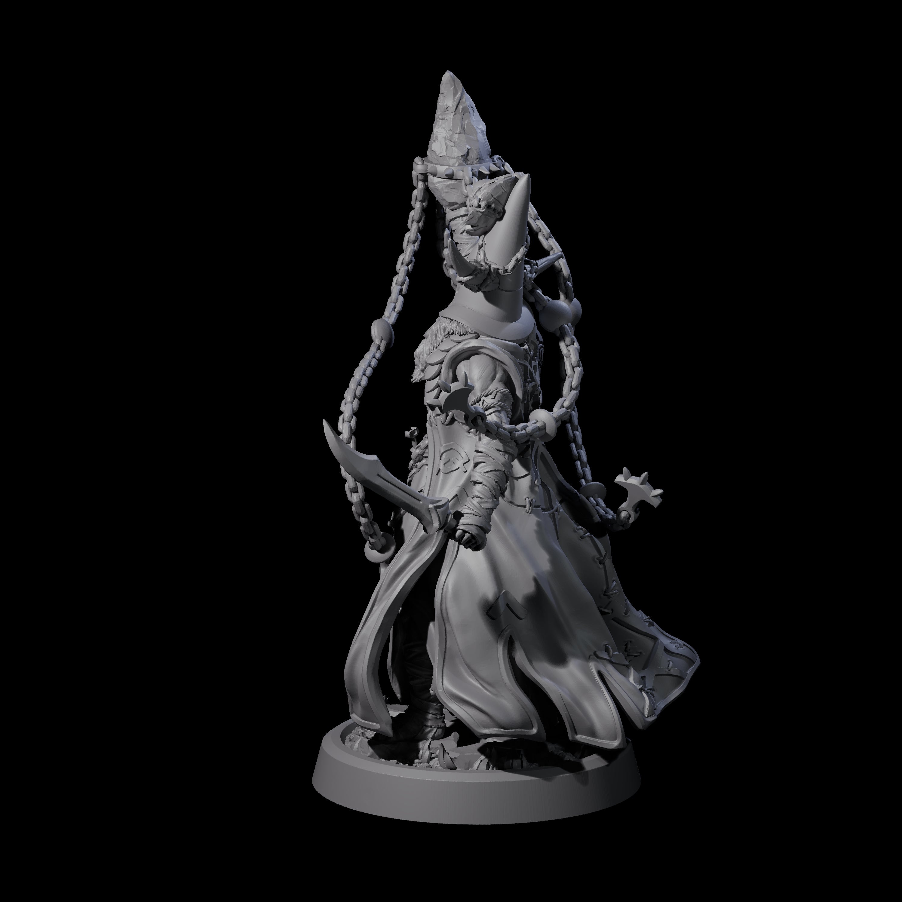 Fanatical Orcale C Miniature for Dungeons and Dragons, Pathfinder or other TTRPGs