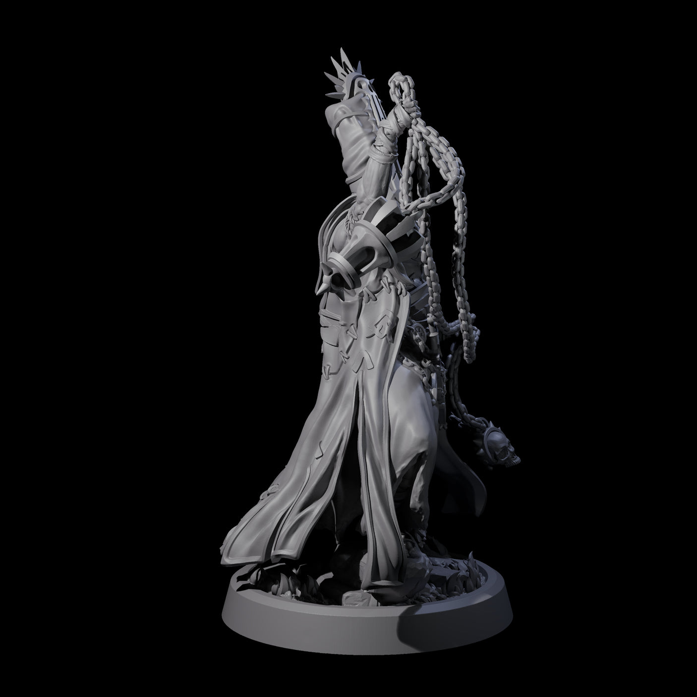 Fanatical Orcale D Miniature for Dungeons and Dragons, Pathfinder or other TTRPGs