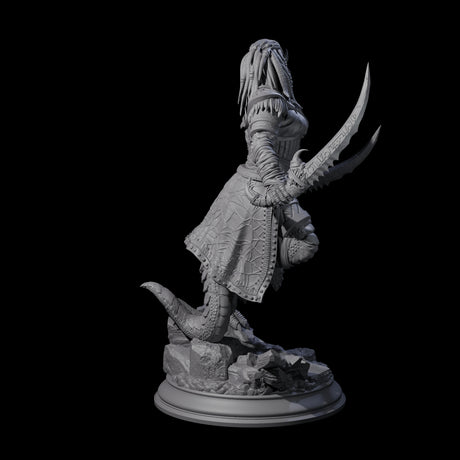 Fast Dragonborn Rogue Miniature for Dungeons and Dragons, Pathfinder or other TTRPGs