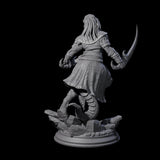 Fast Dragonborn Rogue Miniature for Dungeons and Dragons, Pathfinder or other TTRPGs