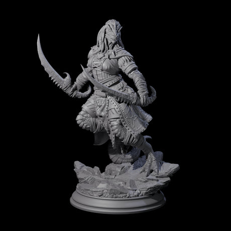 Fast Dragonborn Rogue Miniature for Dungeons and Dragons, Pathfinder or other TTRPGs