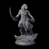 Fast Dragonborn Rogue Miniature for Dungeons and Dragons, Pathfinder or other TTRPGs