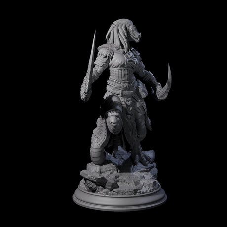 Fast Dragonborn Rogue Miniature for Dungeons and Dragons, Pathfinder or other TTRPGs