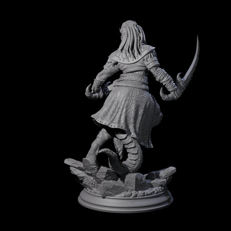 Fast Dragonborn Rogue Miniature for Dungeons and Dragons, Pathfinder or other TTRPGs