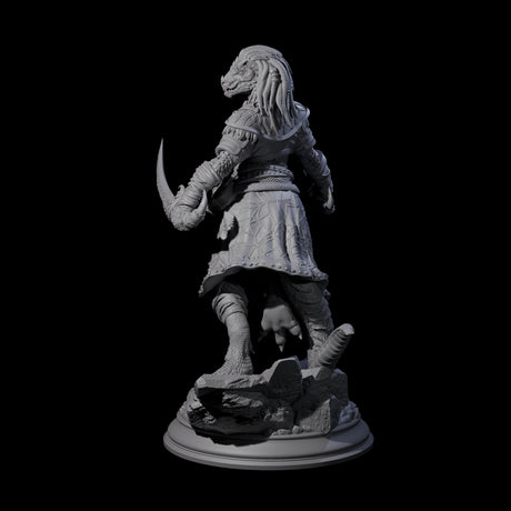 Fast Dragonborn Rogue Miniature for Dungeons and Dragons, Pathfinder or other TTRPGs