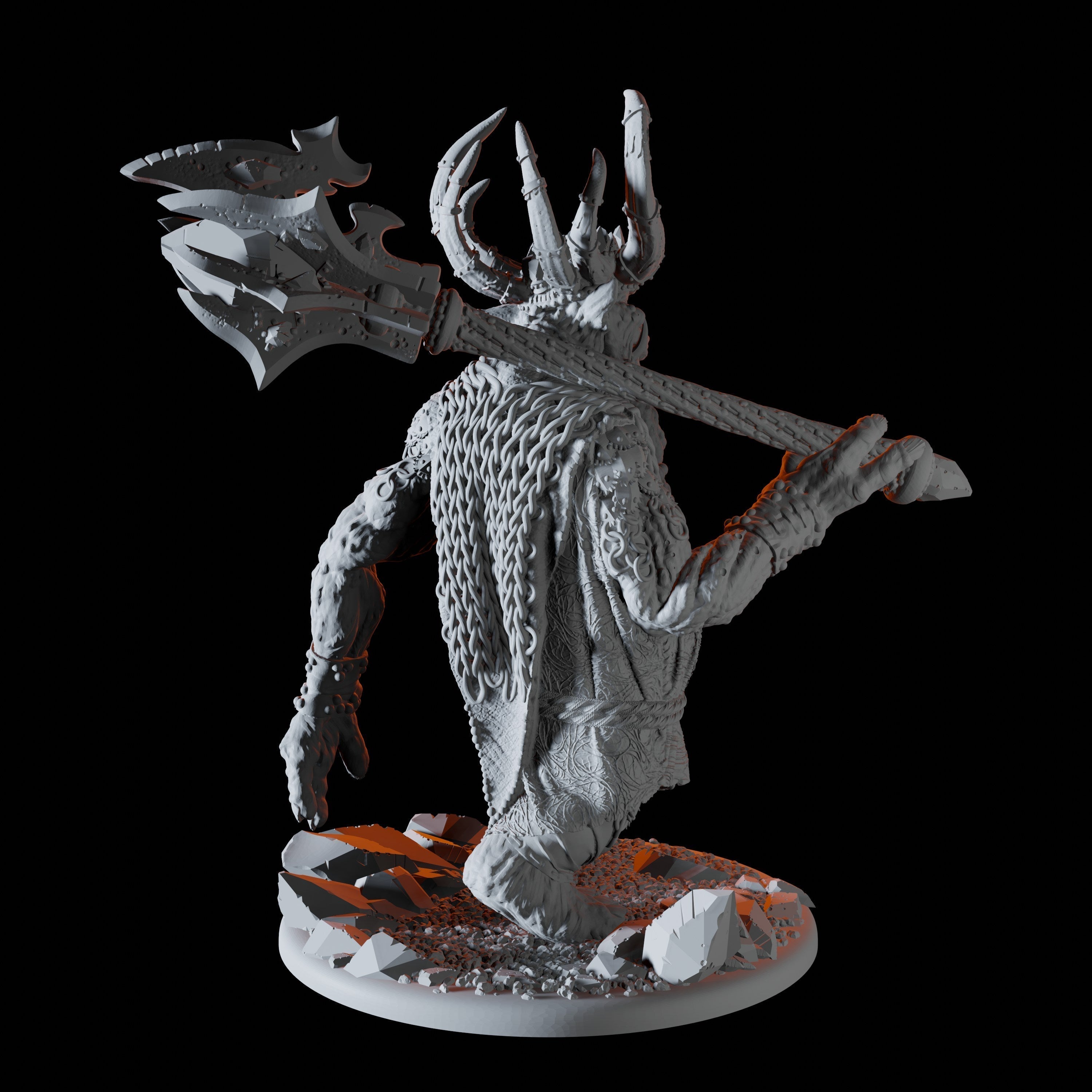 Fat Forest King Hobgoblin Miniature for Dungeons and Dragons - Myth Forged