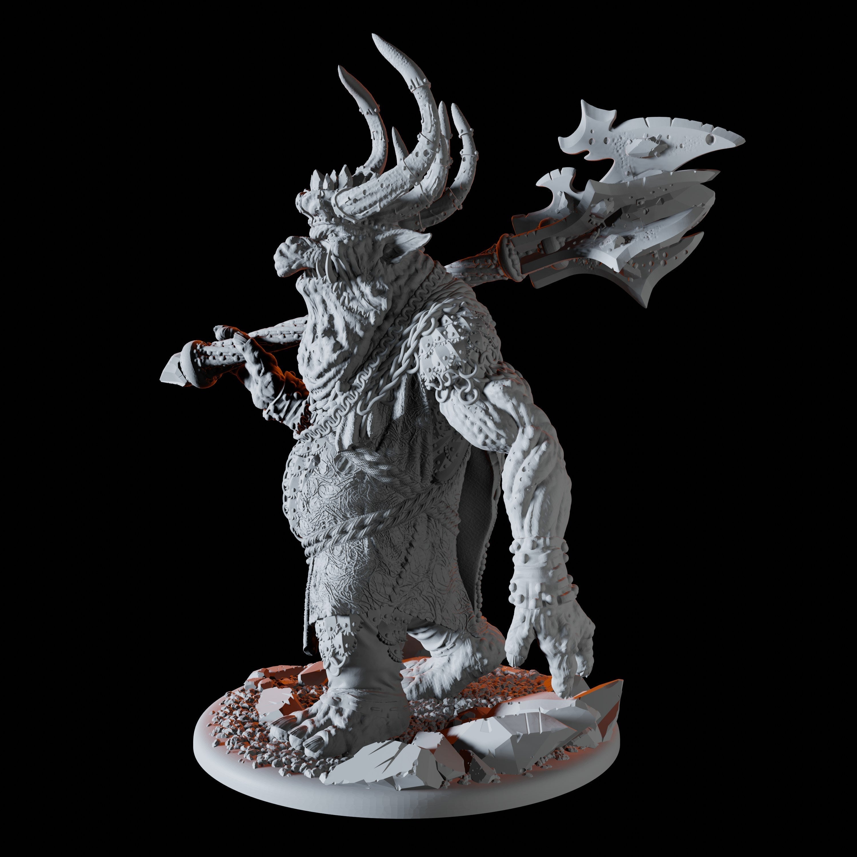 Fat Forest King Hobgoblin Miniature for Dungeons and Dragons - Myth Forged