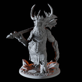 Fat Forest King Hobgoblin Miniature for Dungeons and Dragons, Pathfinder or other TTRPGs