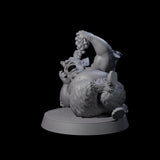 Fat Mischievous Satyr B Miniature for Dungeons and Dragons, Pathfinder or other TTRPGs