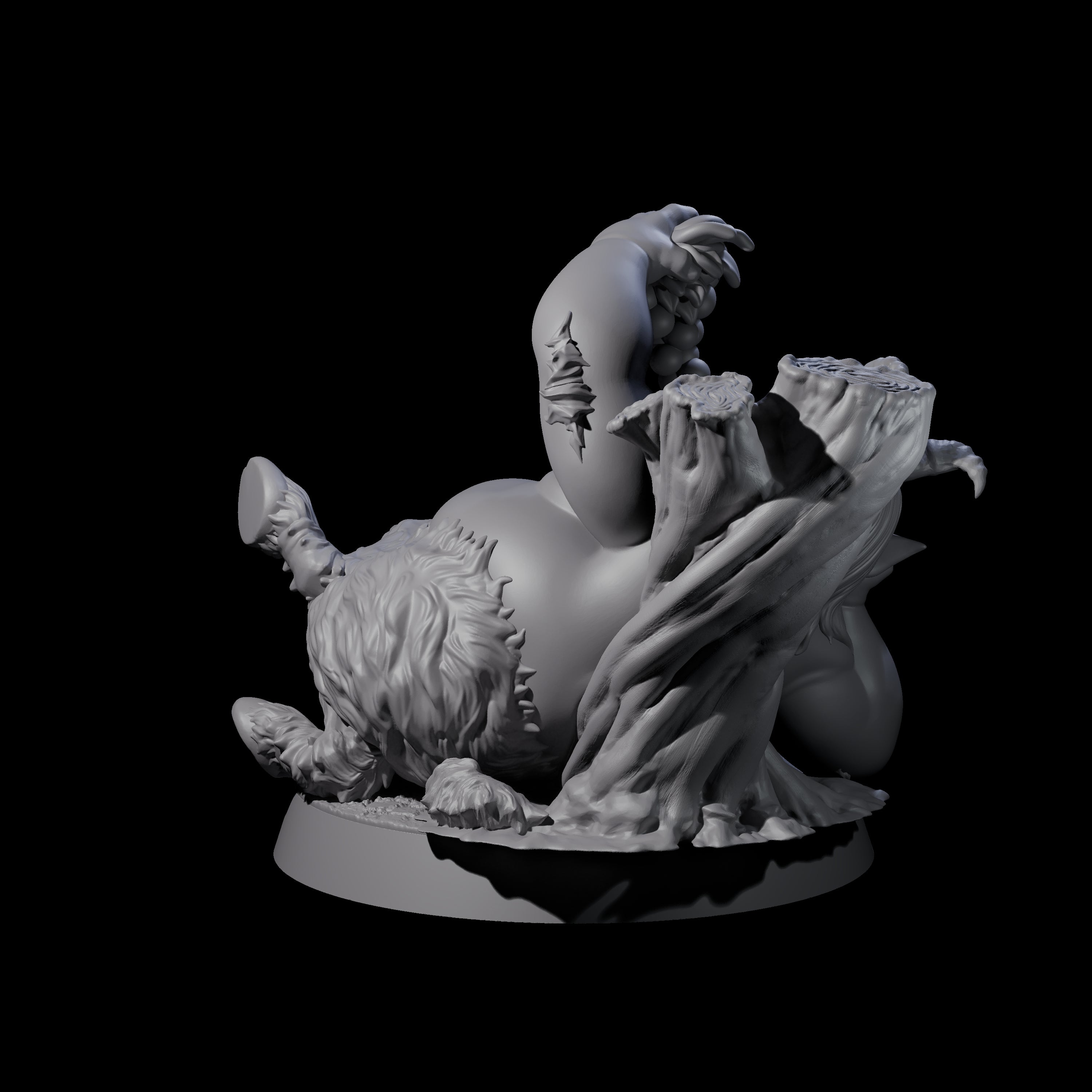 Fat Mischievous Satyr B Miniature for Dungeons and Dragons, Pathfinder or other TTRPGs