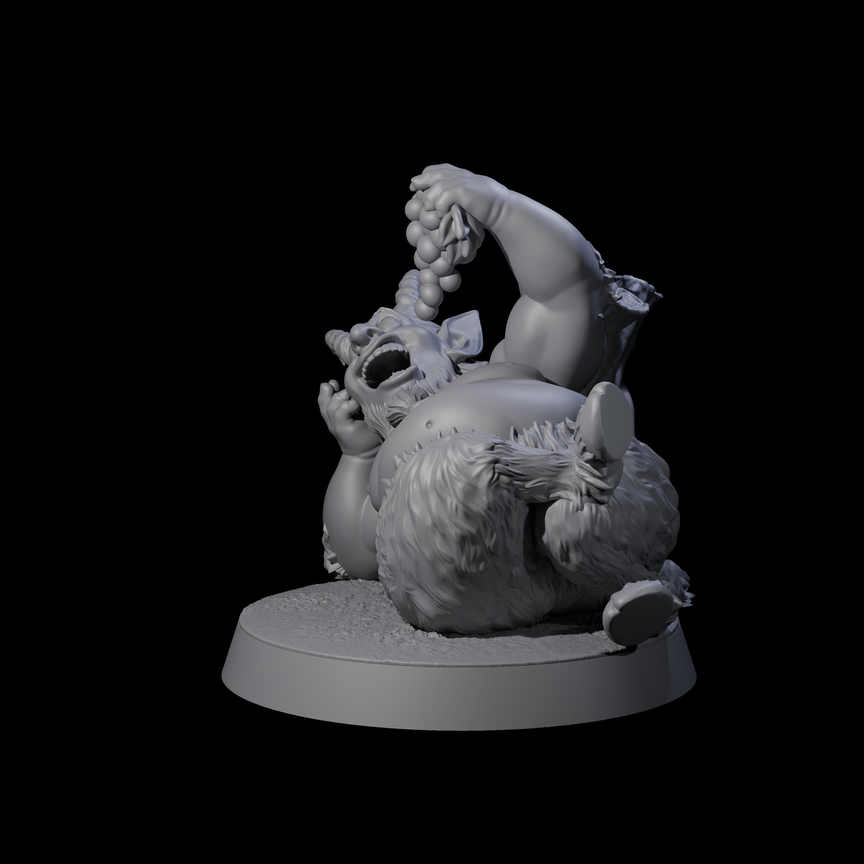 Fat Mischievous Satyr B Miniature for Dungeons and Dragons, Pathfinder or other TTRPGs