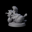 Fat Mischievous Satyr B Miniature for Dungeons and Dragons, Pathfinder or other TTRPGs