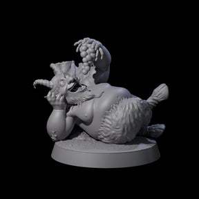 Fat Mischievous Satyr B Miniature for Dungeons and Dragons, Pathfinder or other TTRPGs