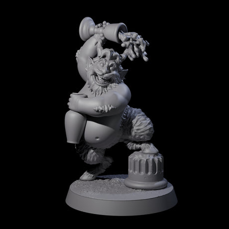 Fat Mischievous Satyr D Miniature for Dungeons and Dragons, Pathfinder or other TTRPGs