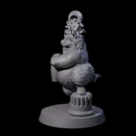Fat Mischievous Satyr D Miniature for Dungeons and Dragons, Pathfinder or other TTRPGs