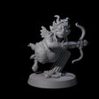 Fat Mischievous Satyr E Miniature for Dungeons and Dragons, Pathfinder or other TTRPGs