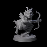 Fat Mischievous Satyr E Miniature for Dungeons and Dragons, Pathfinder or other TTRPGs